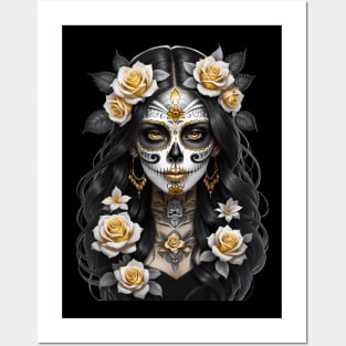 Catrina de Oro- Golden Catrina Posters and Art